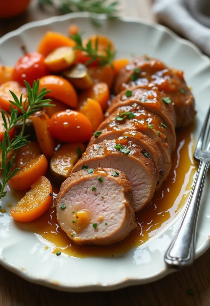 Apricot Glazed Pork