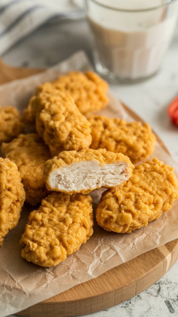 Baked Chicken Nuggets with Ground Chicken Recipe