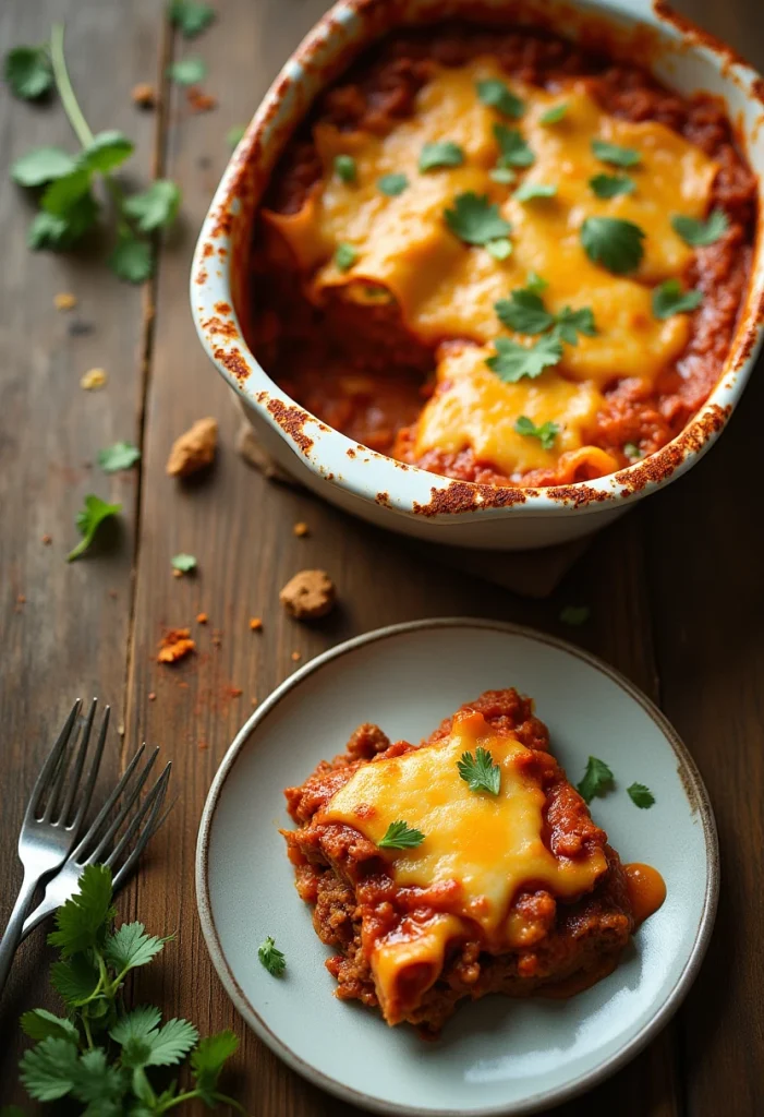 Beef Enchilada Casserole