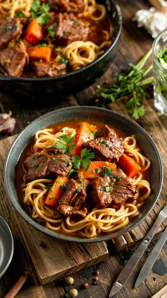 Beef Stew And Noodles Recipe