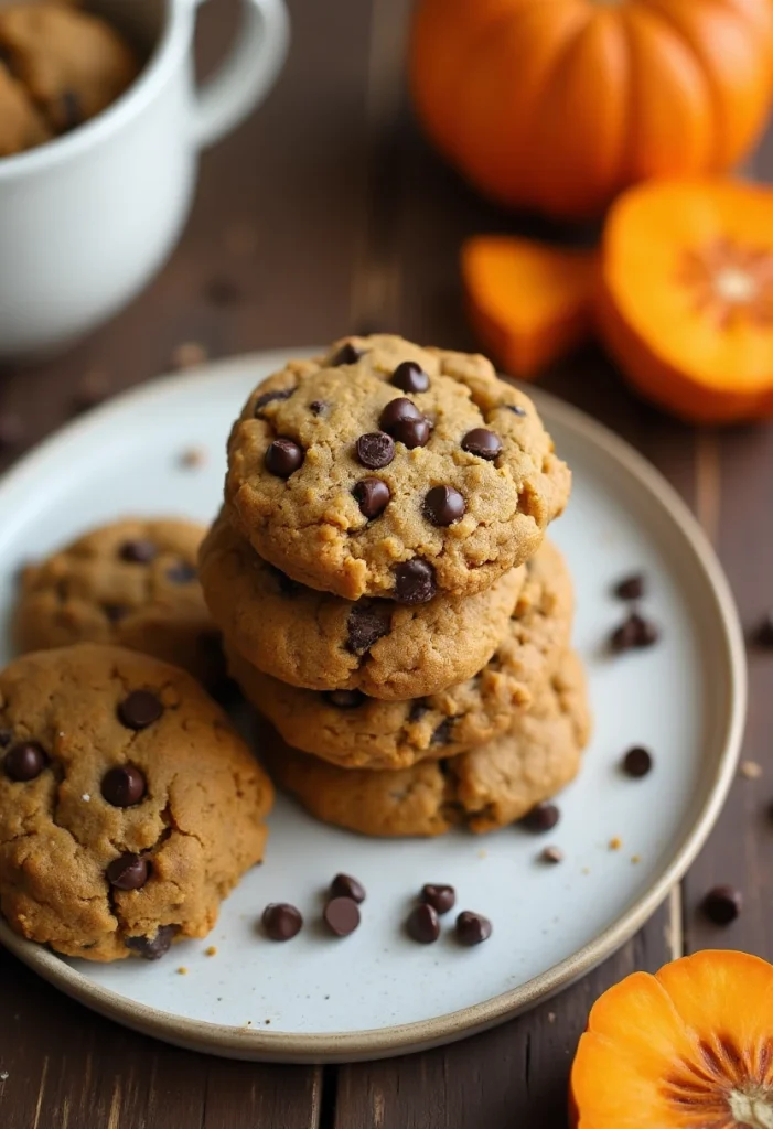 Brown Butter Pumpkin Chocolate Chip Cookies