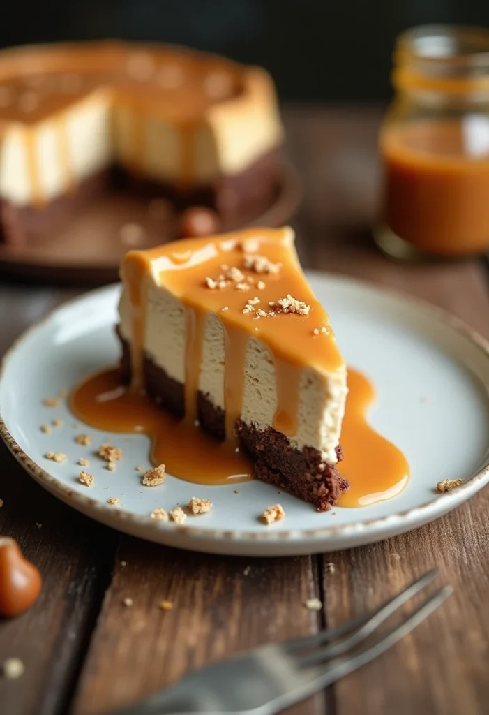 Caramel Brownie Cheesecake