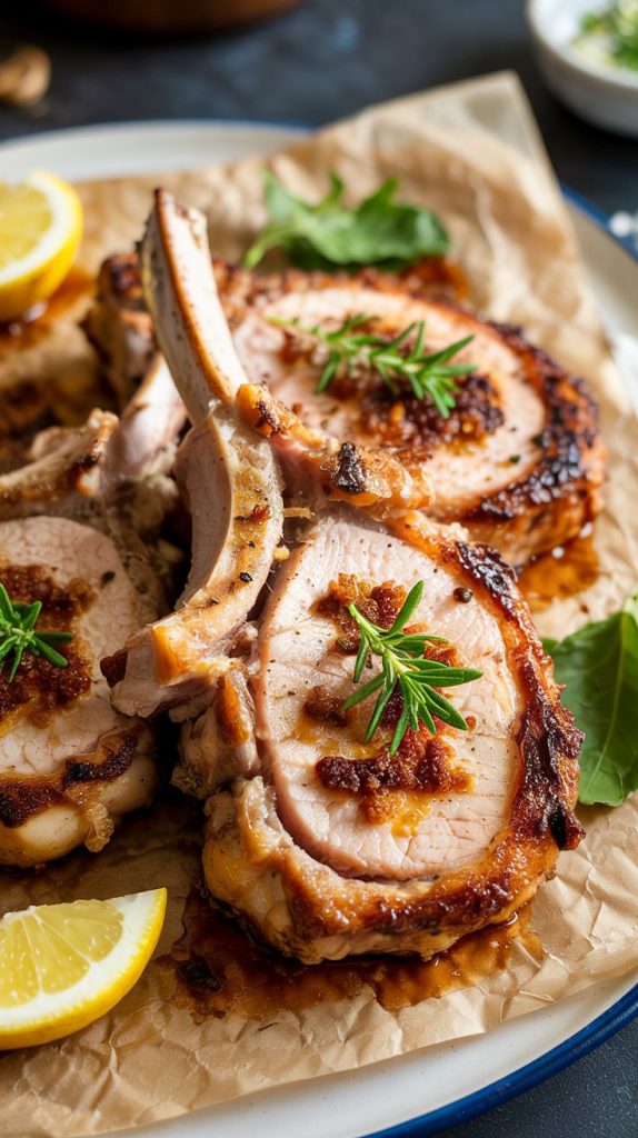 Crispy Baked Parmesan Pork Chops recipe