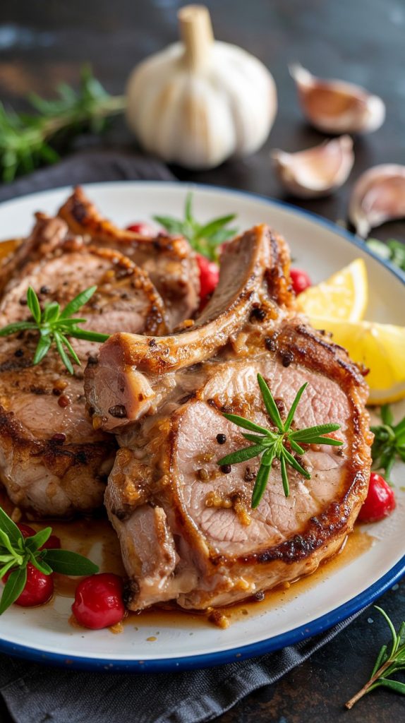 Garlic Brown Sugar Pork Chops recipe