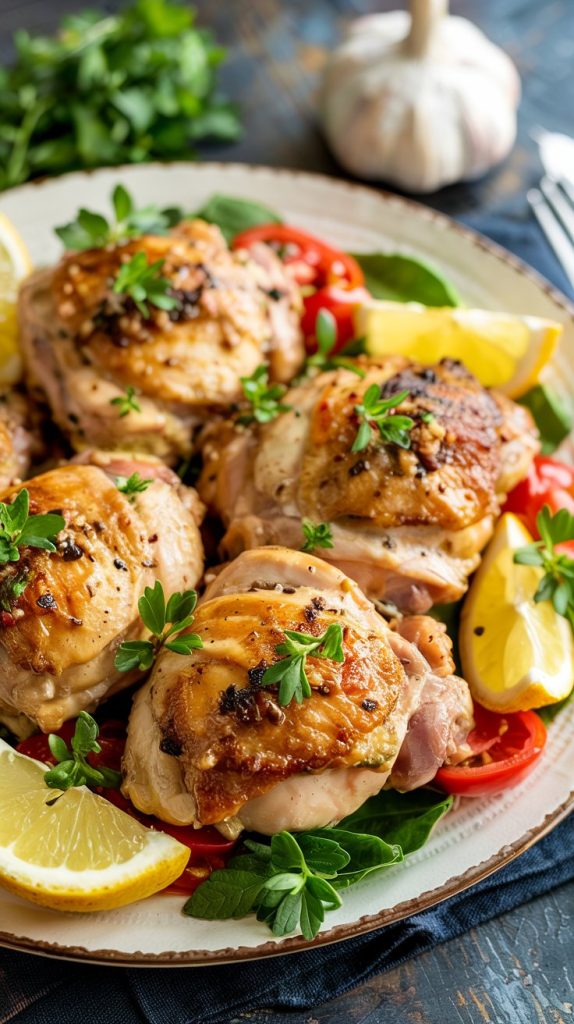 Garlic Butter Boneless Chicken Thighs recipe