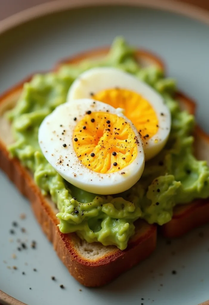 Grated Egg Avocado Toast