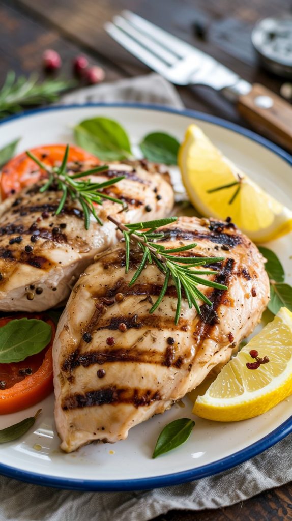 Grilled Lemon Rosemary Chicken Breast recipe