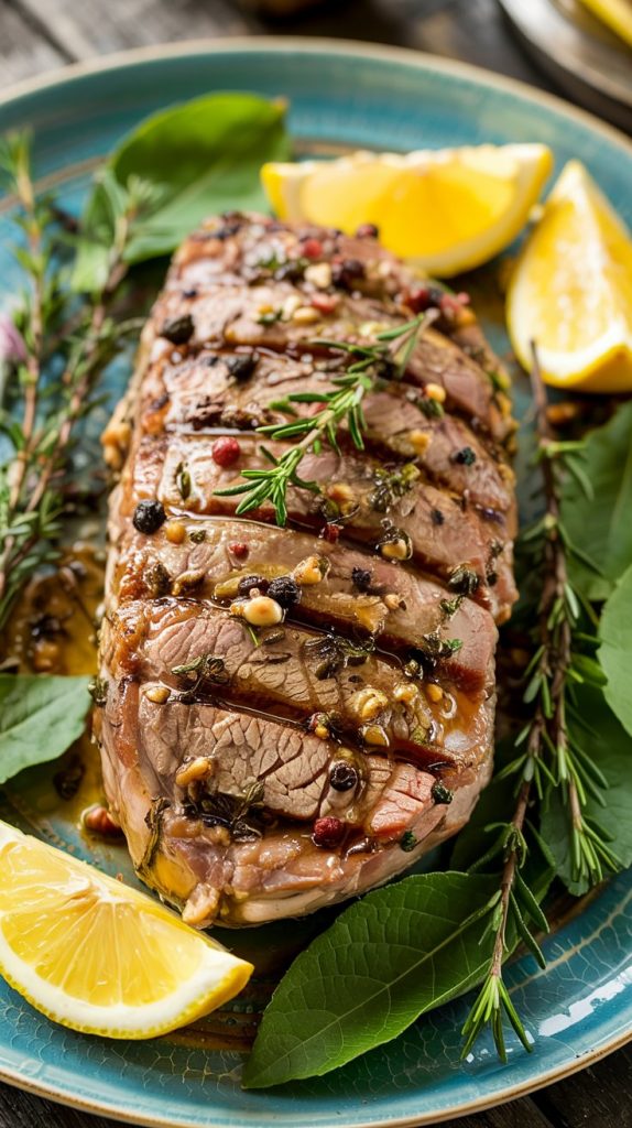 Grilled Pork Tenderloin with Lemon Garlic and Herbs Recipe
