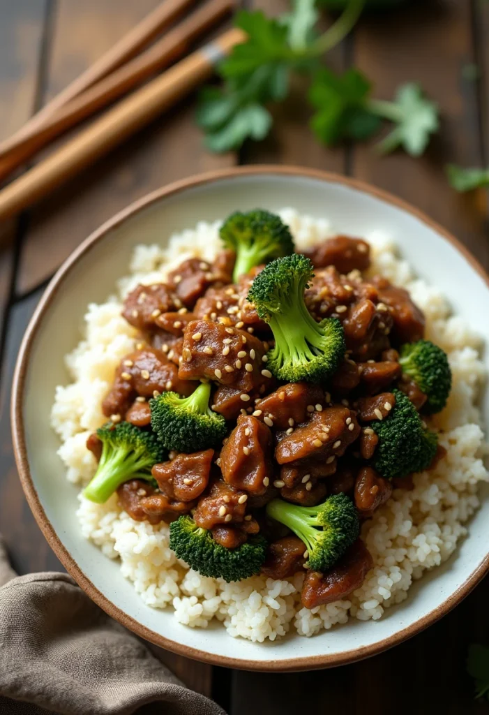 Ground Beef and Broccoli