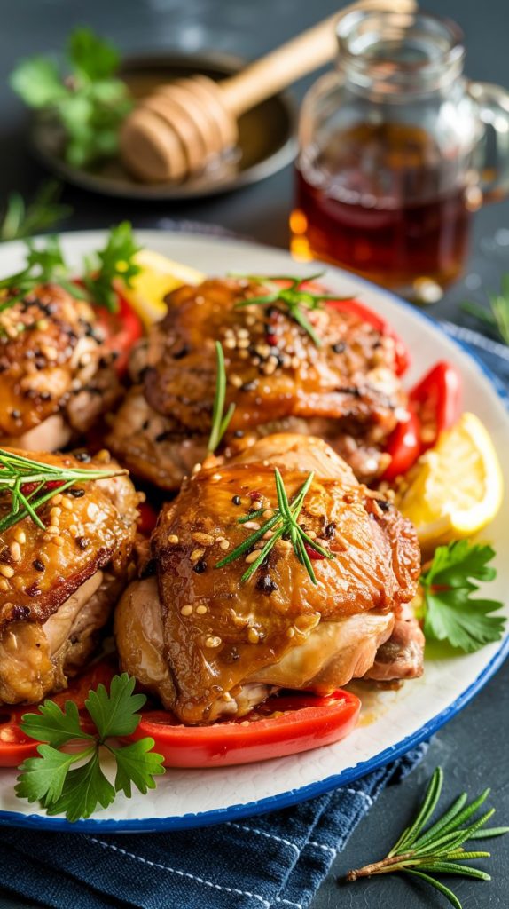 Honey Garlic Boneless Chicken Thighs recipe