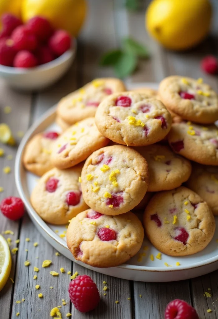 Lemon Raspberry Cookies