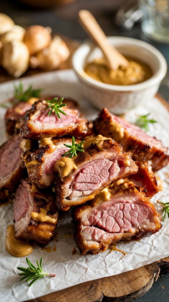 Maple Mustard Pork Belly Bites Recipe