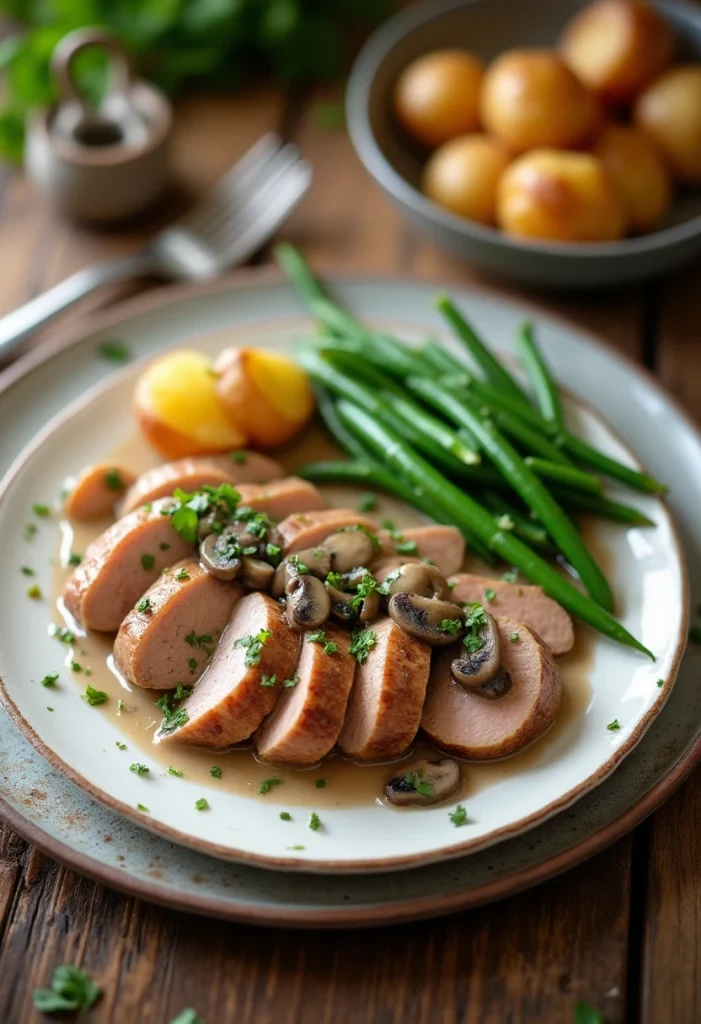Mushroom Pork Tenderloin