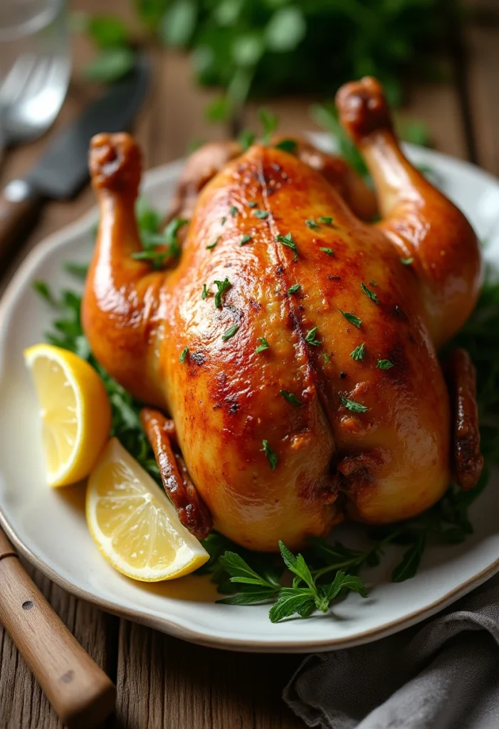 Oven Roasted Rotisserie Style Chicken