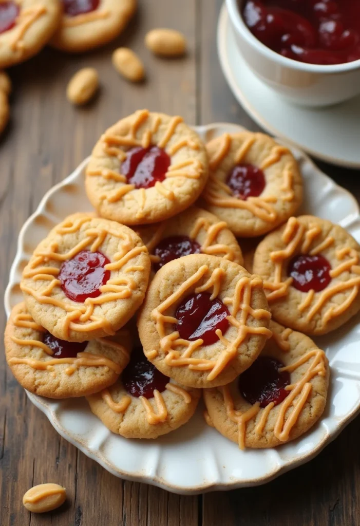 Peanut Butter and Jelly Cookies