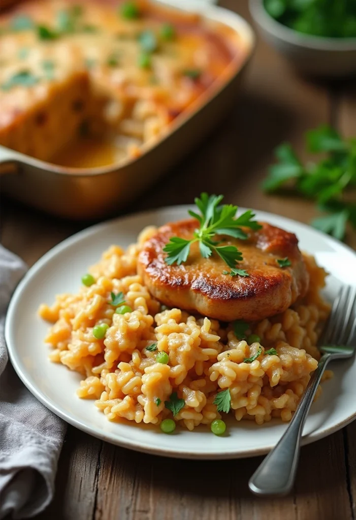 Pork Chops and Rice Casserole