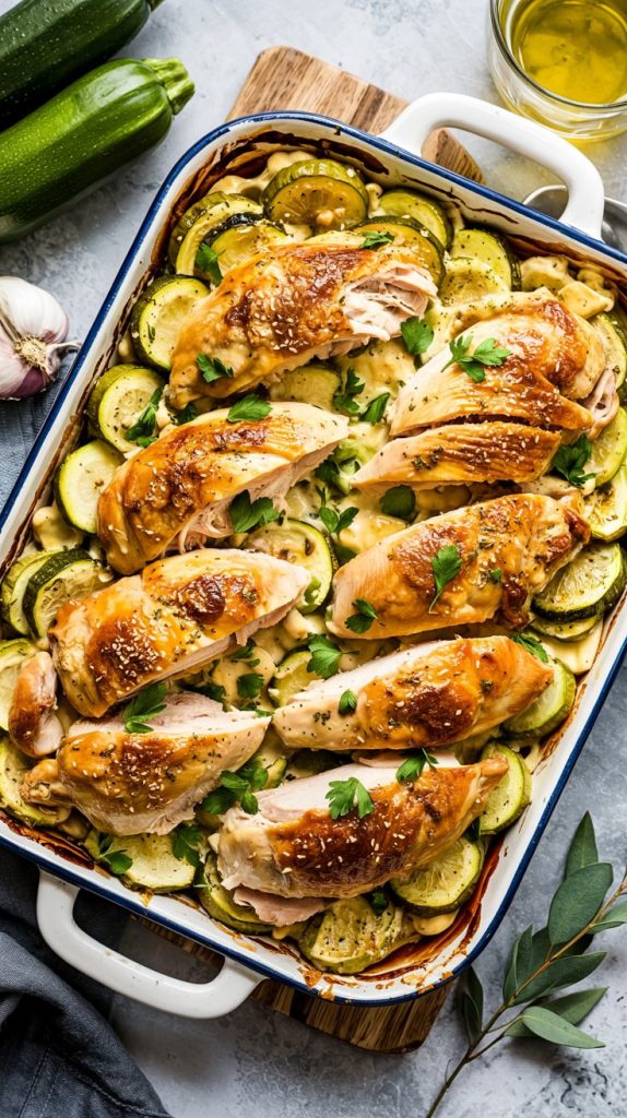 Rotisserie Chicken Zucchini Casserole Recipe