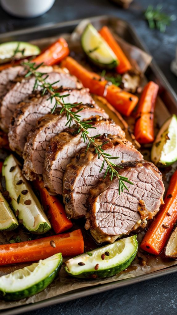 Sheet Pan Pork Tenderloin with Roasted Veggies Recipe