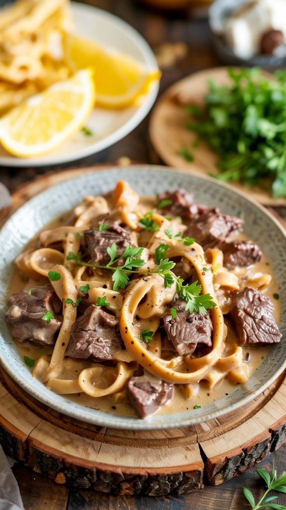 Slow Cooker Beef Stroganoff Recipe