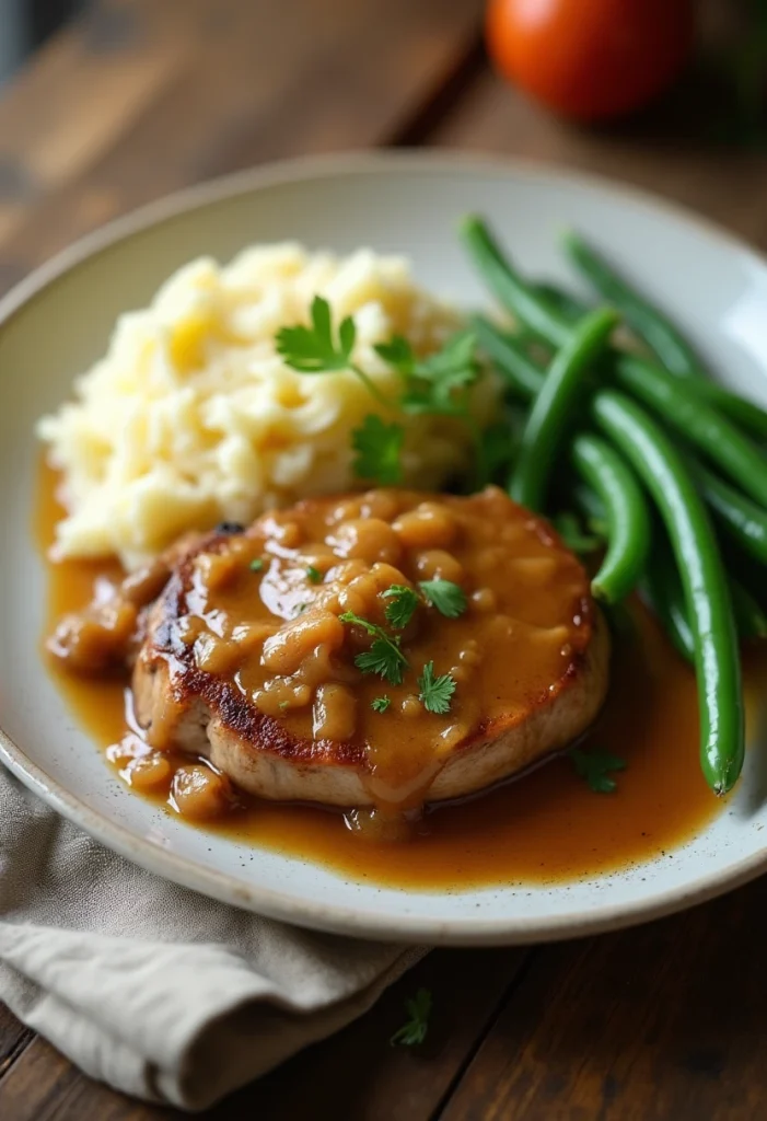 Smothered Pork Steak