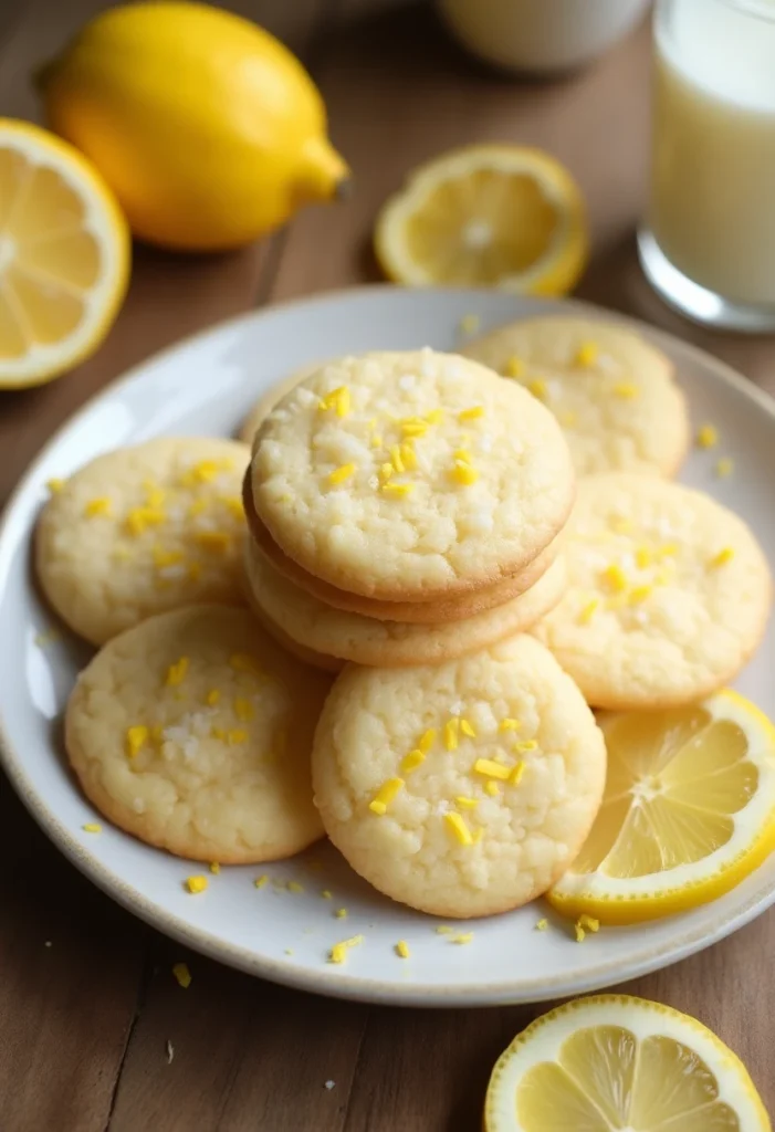 Soft and Chewy Lemon Cookies