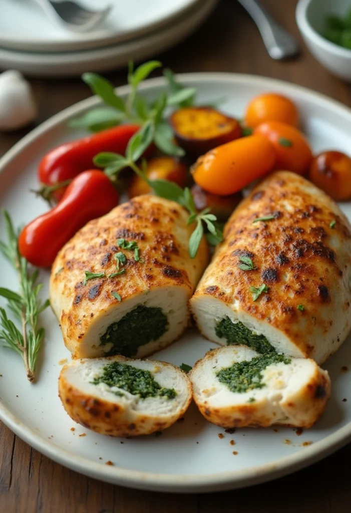 Spinach Stuffed Chicken Breast