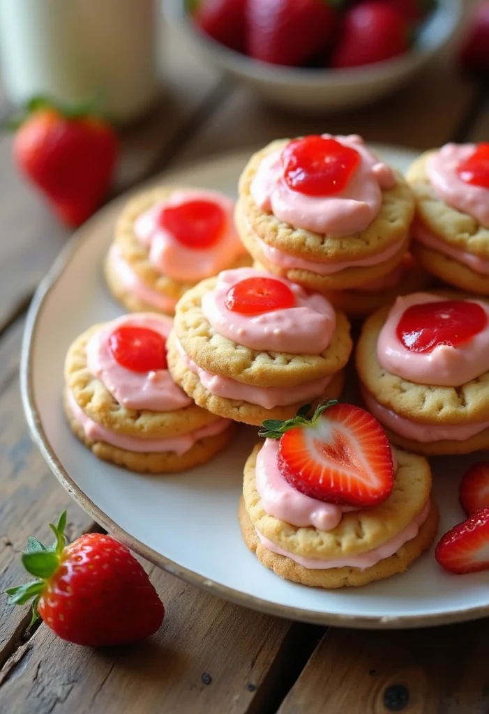 Strawberry Cheesecake Cookies
