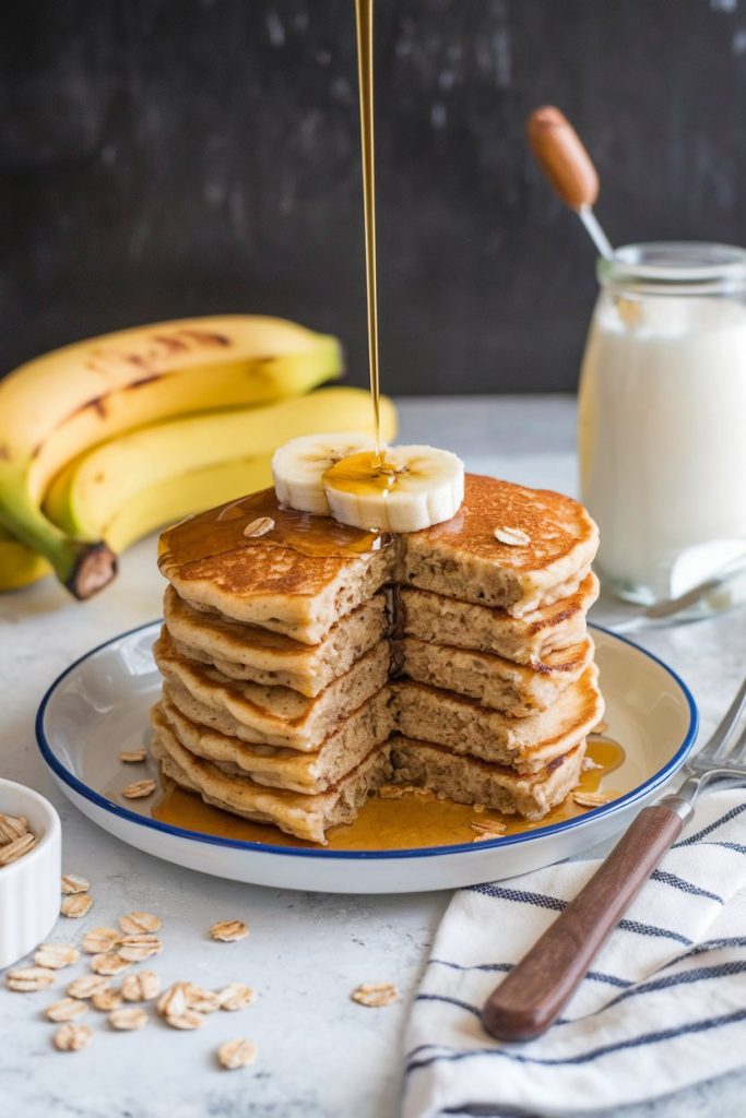 Banana and Oats Pancakes recipe