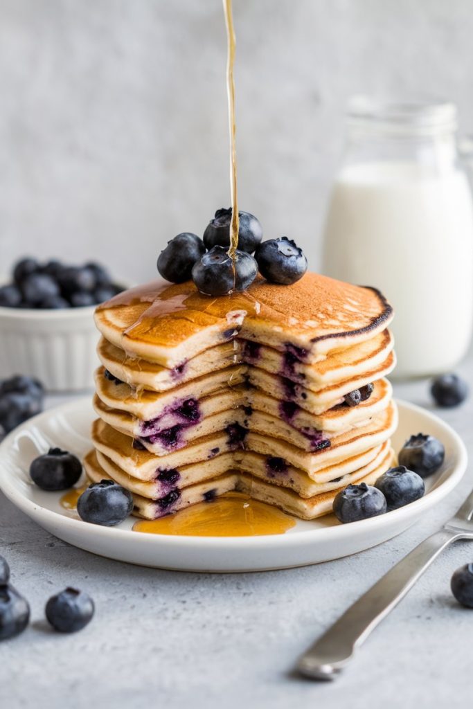 Buttermilk Blueberry Pancakes Recipe