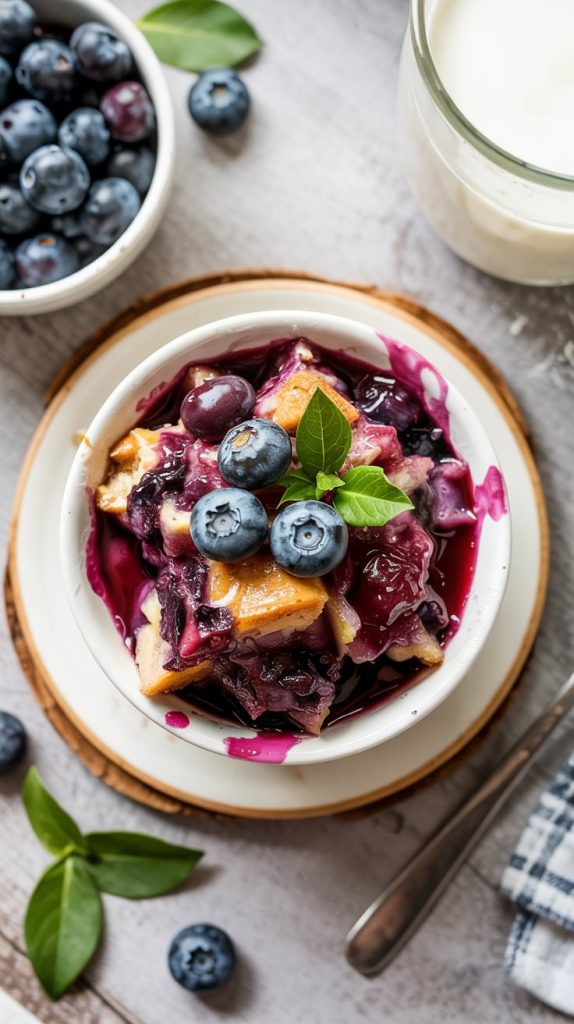 Blueberry Bread Pudding Recipe
