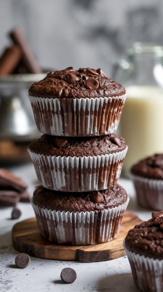 Double Chocolate Muffins Recipe
