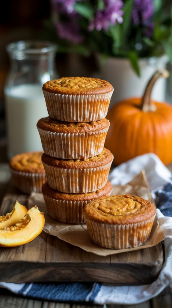 Greek Yogurt Pumpkin Muffins recipe