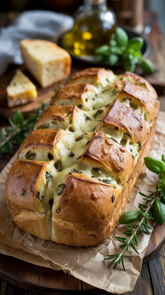 Italian Herbs and Cheese Bread Recipe