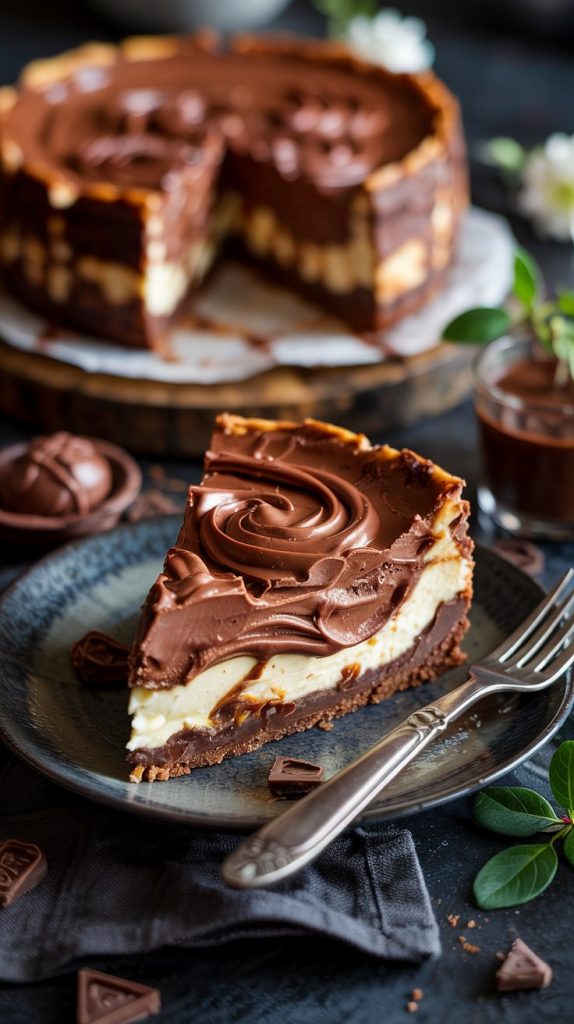 No Bake Nutella Cheesecake recipe