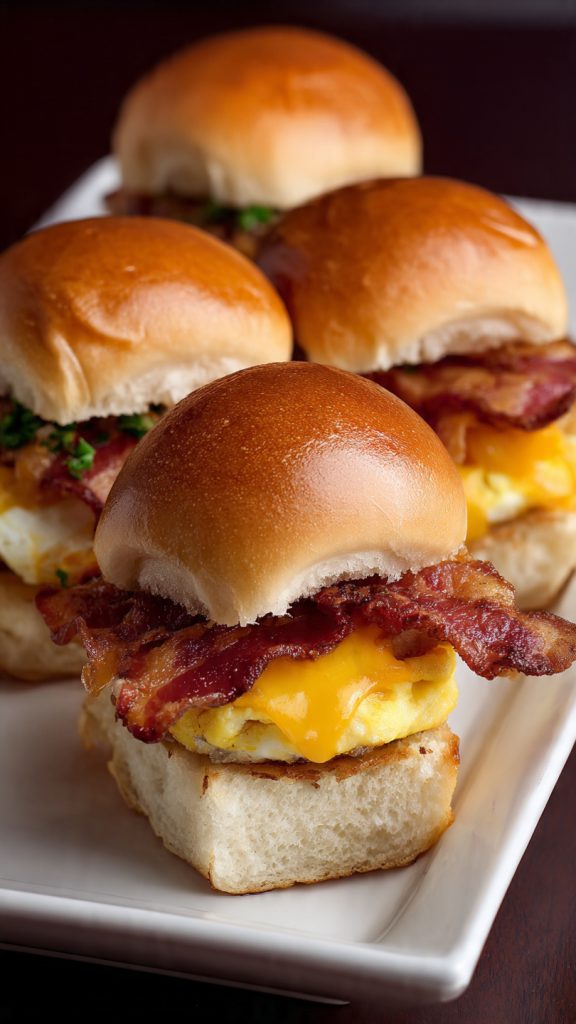 Sliders With Bacon Egg Cheese