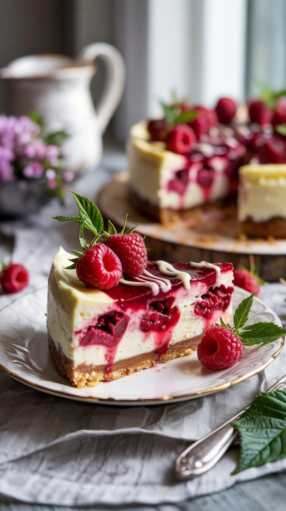 White Chocolate Raspberry Cheesecake Recipe