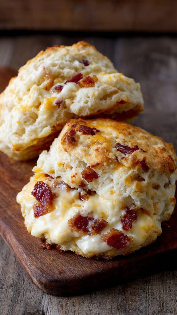 Cheesy Bacon Cream Biscuits