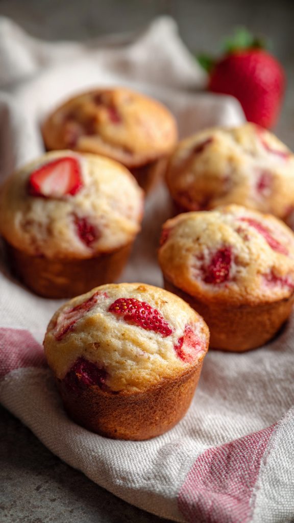 Strawberry Yogurt Muffins