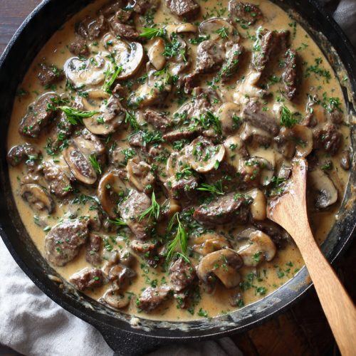 Beef Stroganoff With Sour Cream